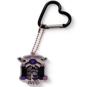 🎀3/$25🎀 Sanrio Kuromi 'Frighteningly Cute' Halloween Heart Keychain